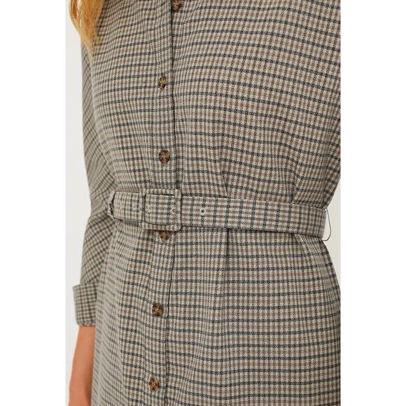 TUCKERNUCK Brown Plaid Sycamore Check Belted Vera Dress NWT Size XXXL - Picture 6 of 15